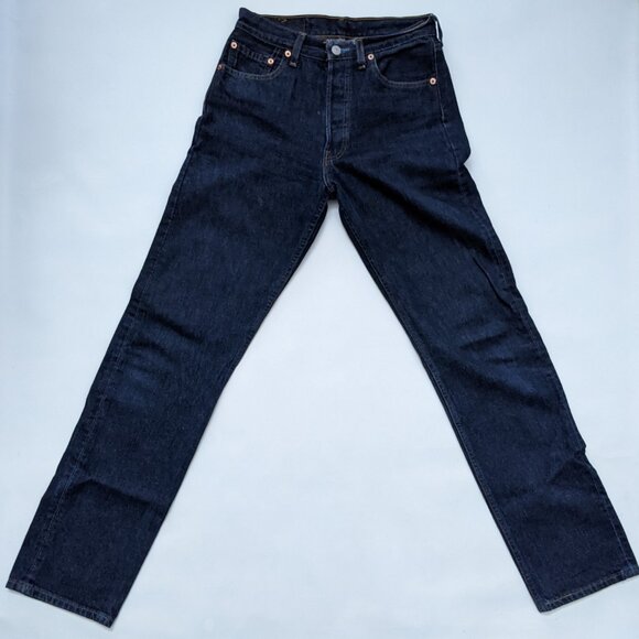 Vintage Levi's 501 dark blue jeans pants, size 29 x 34 - Picture 4 of 7